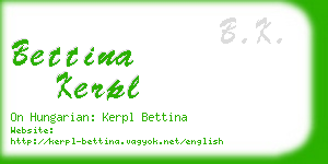 bettina kerpl business card